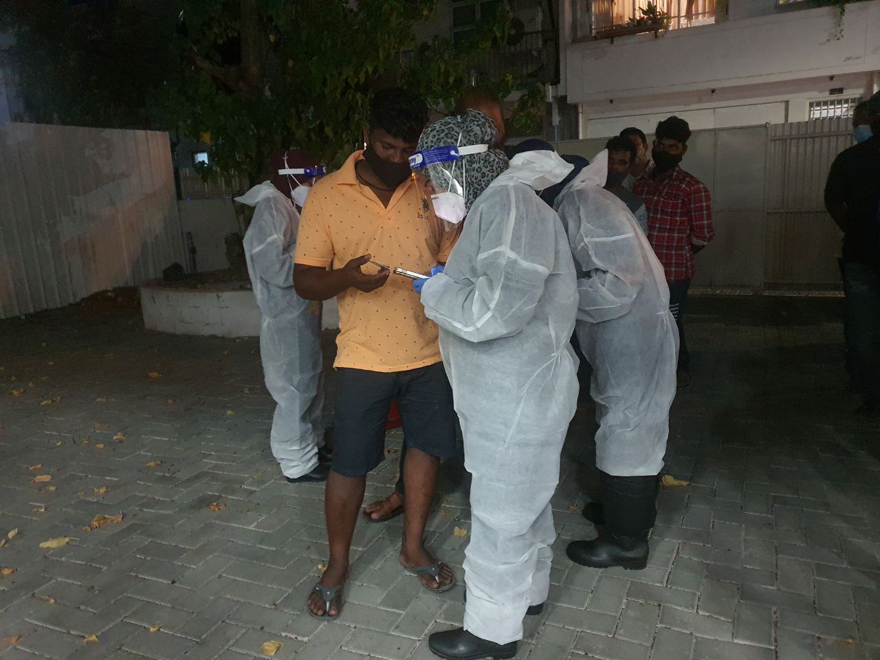 Random sample taken at Male' flu clinic. Photo: Shah, Ras Online.