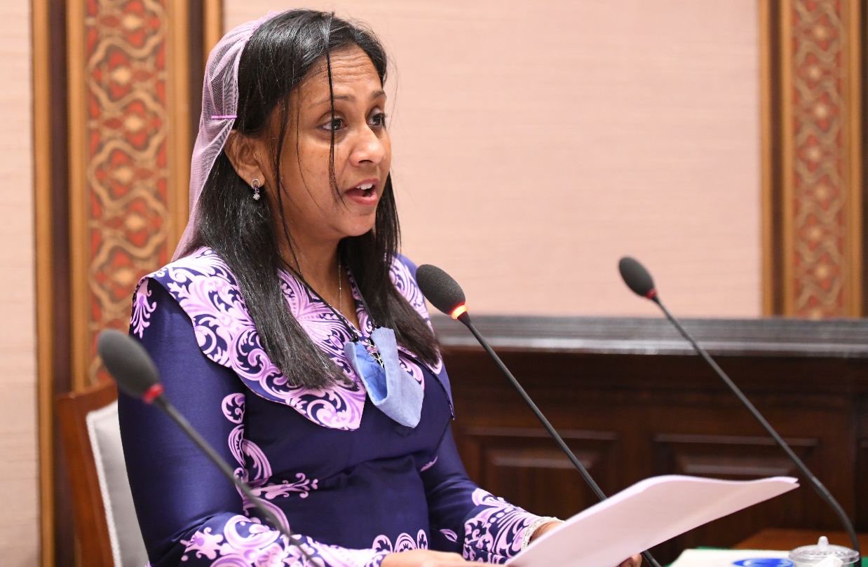Fisheries Minister Ms. Zaha Waheed