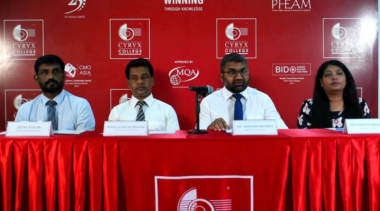 ސައިރިކްސް ކޮލެޖުގެ ކޯސްތަކަށް ކުރިމަތިލާން ހުޅުވާލައިފި