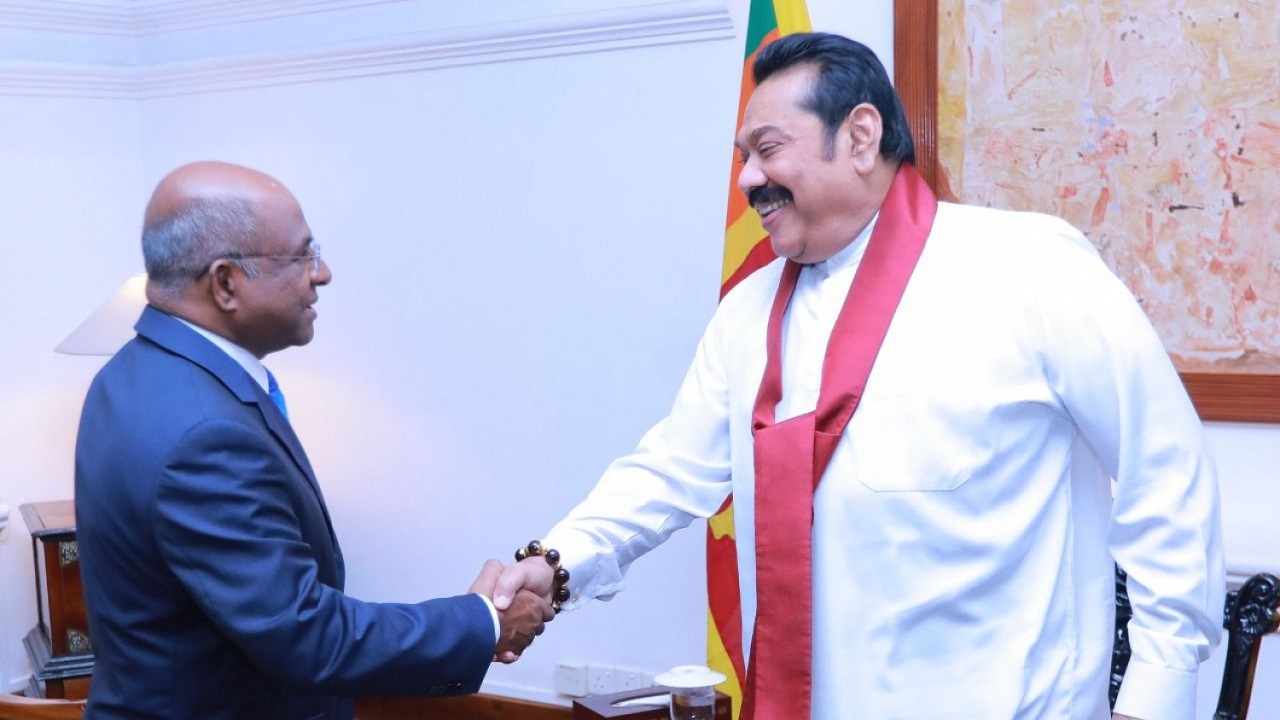 Maldives Minister of Foreign Affairs, Mr Abdulla Shahid and President of Sri Lanka, Gotabaya Rajapaksa