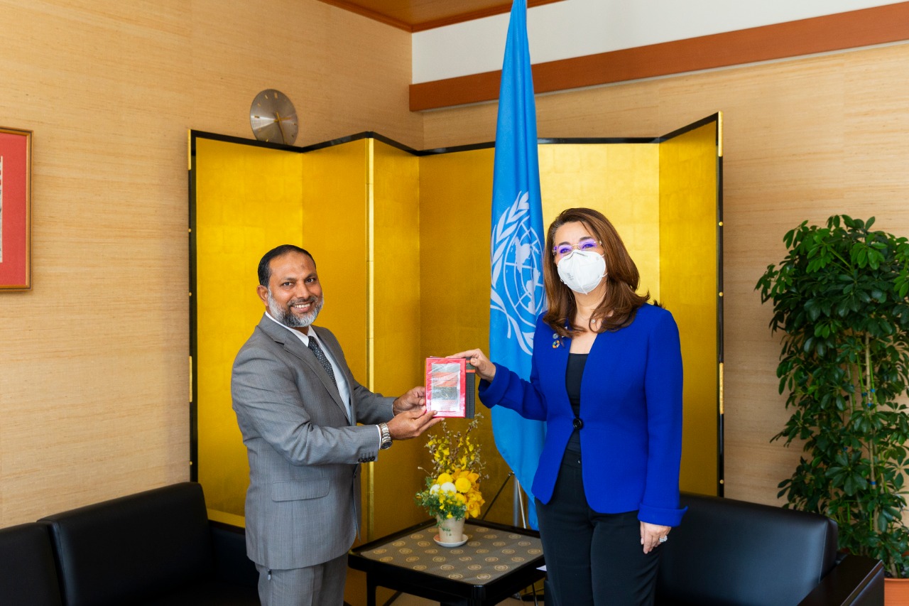 ޔޫއެންއޯޑީސީގެ އިސްފަރާތްތަކާ ހޯމް މިނިސްޓަރ ބައްދަލުކުރައްވައިފި