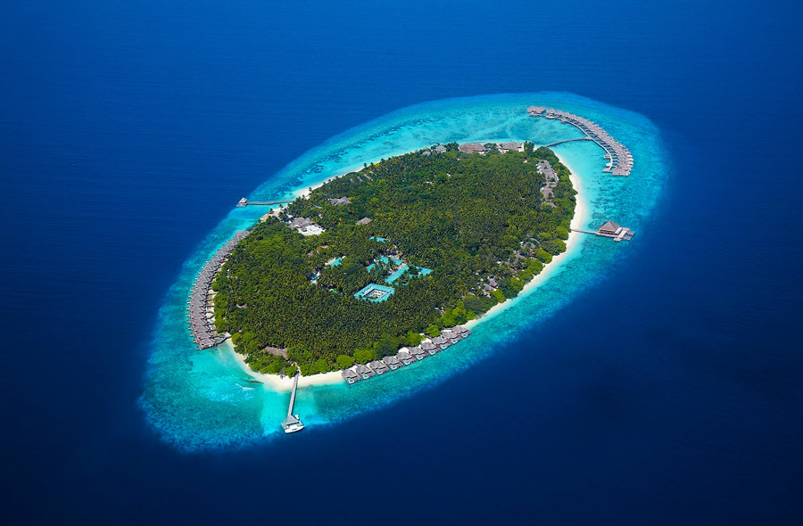Aerial view of Dusit Thani Maldives.  Photo: Social Media