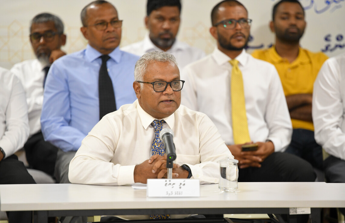 MP Ali Niyaz at a Press conference today.