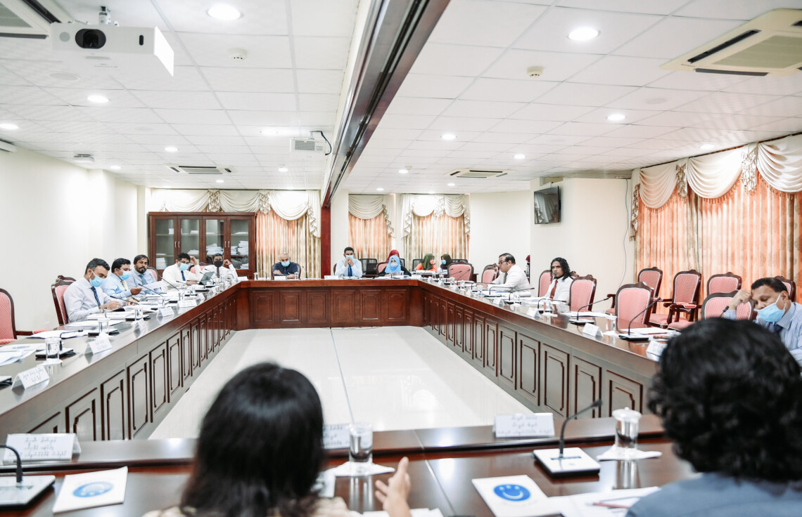 Parliament Budget Committee meeting. Photo: Parliament of Maldives.