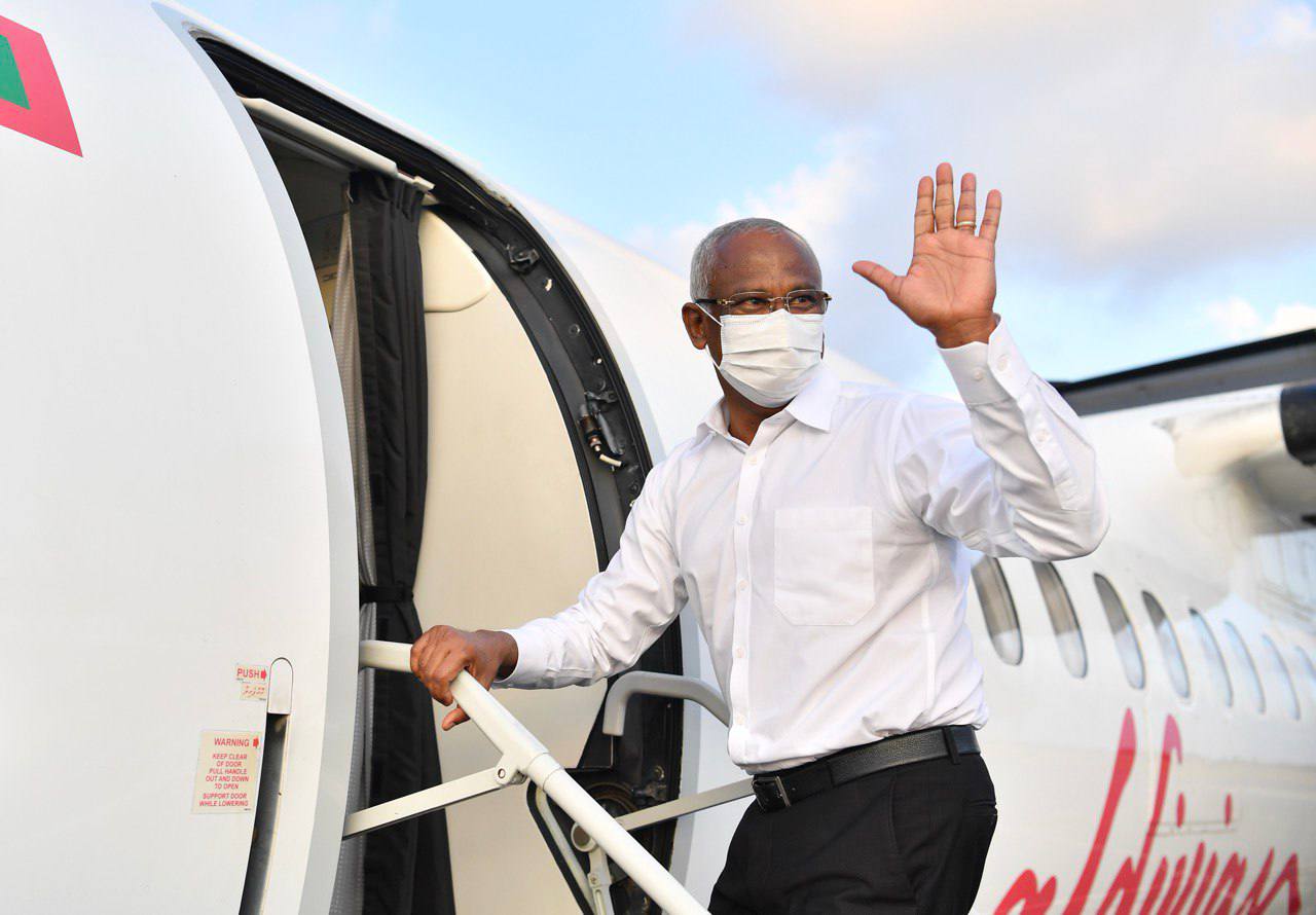 ރައީސް ސާލީހު ފާދިއްޕޮޅަށް ކުރެއްވި ދަތުރުފުޅު ނިންމަވާލައްވައިފި