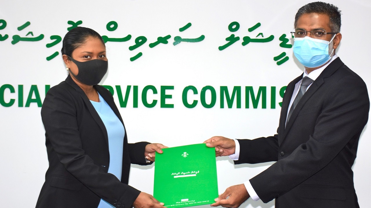 Letter of appointment presented to Uz. Hassan Shafeeu