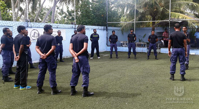 ފުލުހުންގެ ޓްރެއިނިންގ ގެ ތެރެއިން، ފޮޓޯ: ފުލުހުން