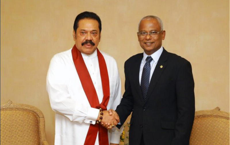 Sri Lankan President Gotabaya Rajapaksa and Maldives President Ibrahim Mohamed Solih.