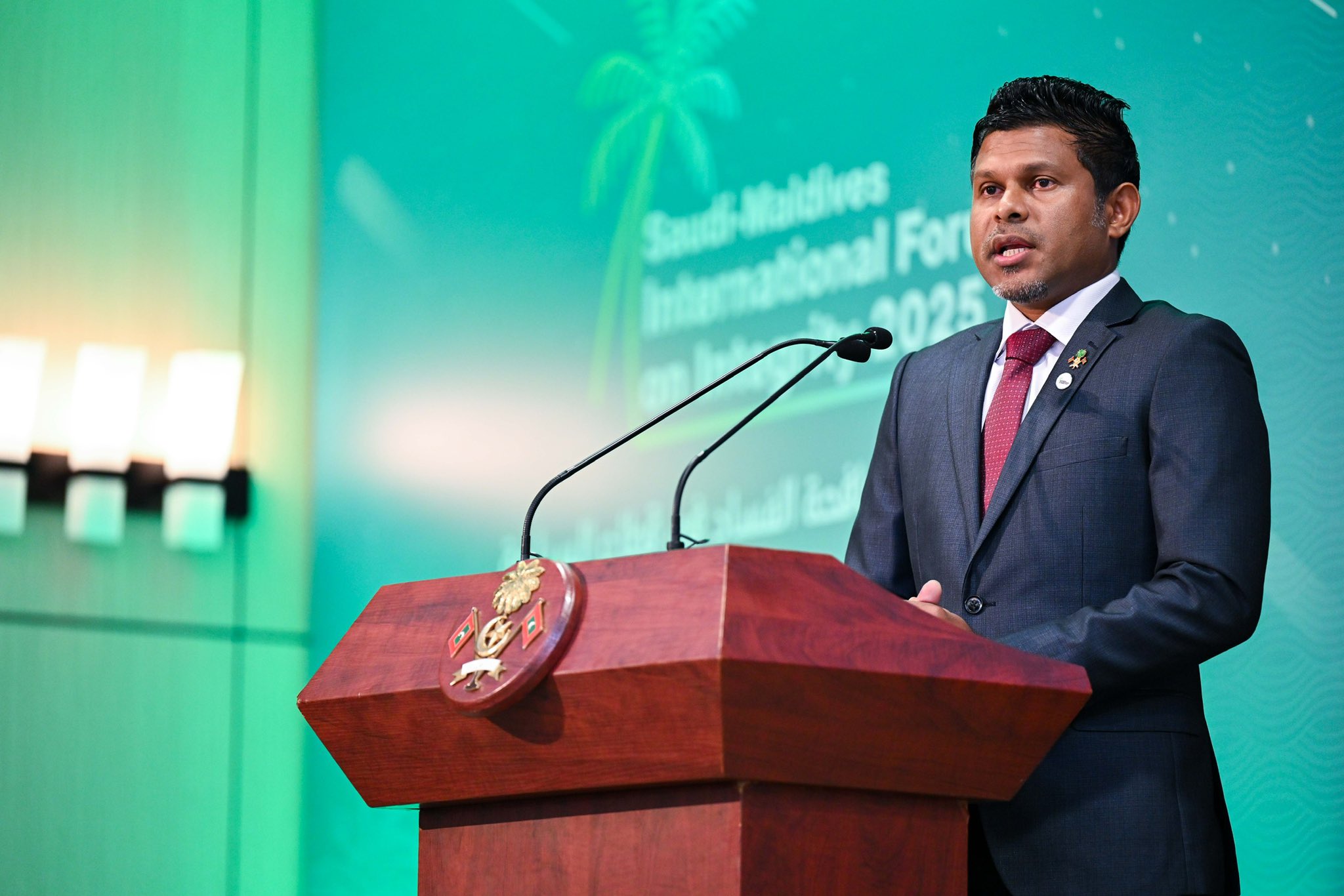 ސަޢުދީ-މޯލްޑިވްސް އިންޓަރނޭޝަނަލް ފޯރަމް އޮން އިންޓެގްރިޓީ" ފެށުމަށް މިއަދު ބޭއްވި  ރަސްމިއްޔާތުގައި  ނާއިބު ރައީސް--