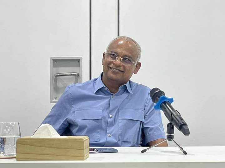 MDP's leader, President Ibrahim Mohamed Solih at his campaign launching event. (Photo: Social Media)