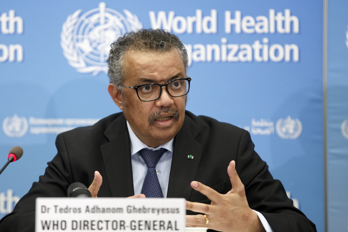 World Health Organization director-general Tedros Adhanom Ghebreyesus.