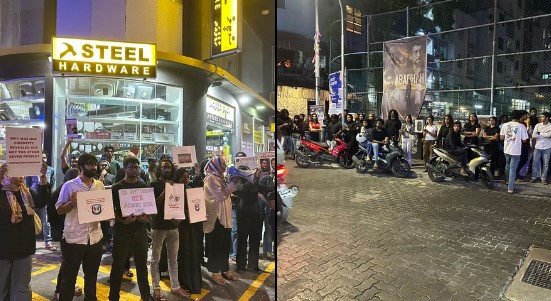 ފުރާޅު މައްޗަށް ވެއްޓުނު މީހާއަށް އިންސާފު ހޯދައިދޭން މުޒާހަރާއަށް