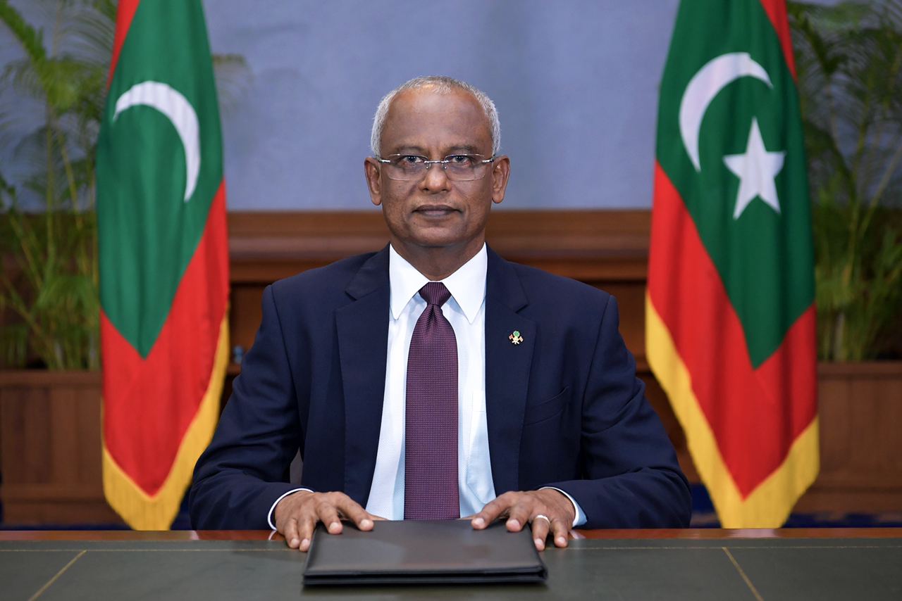 President Ibrahim Mohamed Solih.