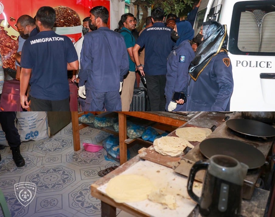 އެކޮމޮޑޭޝަން ދެ ބްލޮކެއް ބަލައިފާސްކޮށް 16 ބިދޭސީން އަތުލައިގެންފި