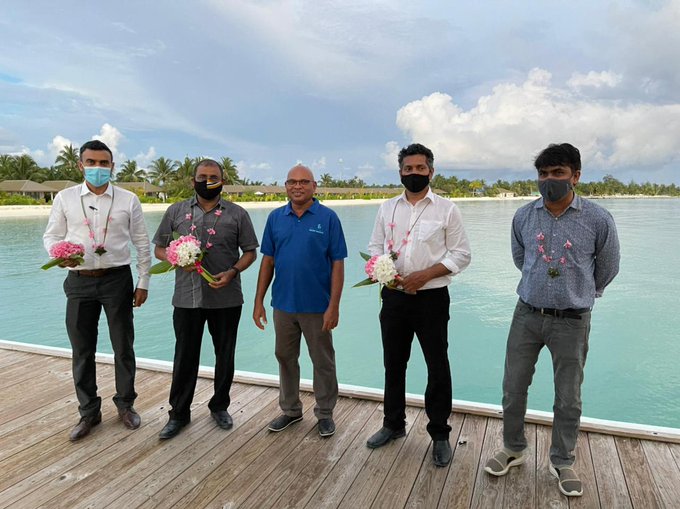 ޑރ. މައުސޫމް އައްޑޫ ސިޓީއަށް ކުރައްވަމުން ގެންދަވާ ދަތުރުފުޅުގައި އެސިޓީގެ މޭޔަރ ސޯބެ އާއި އެހެން ބައެއް ބޭފުޅުންނާއެކު