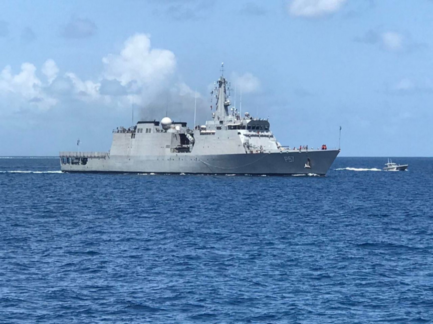 Indian Navy Ship, INS Sunayna. Photo: MNDF