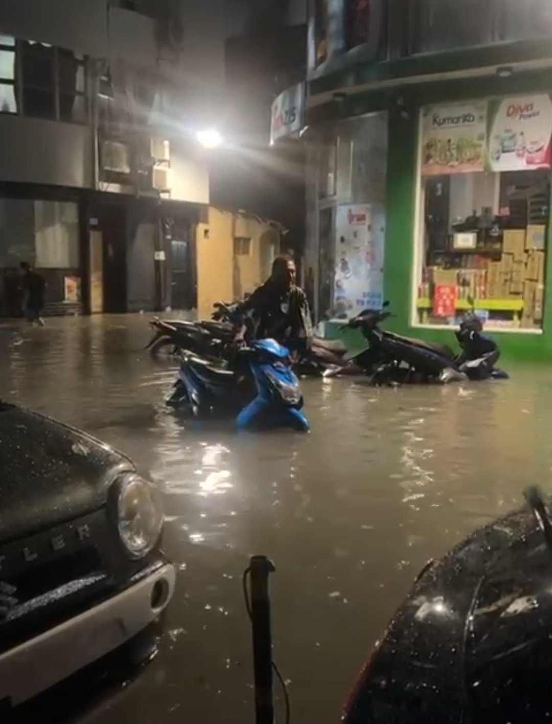 Record amount of rainfall in Male' within an hour yesterday