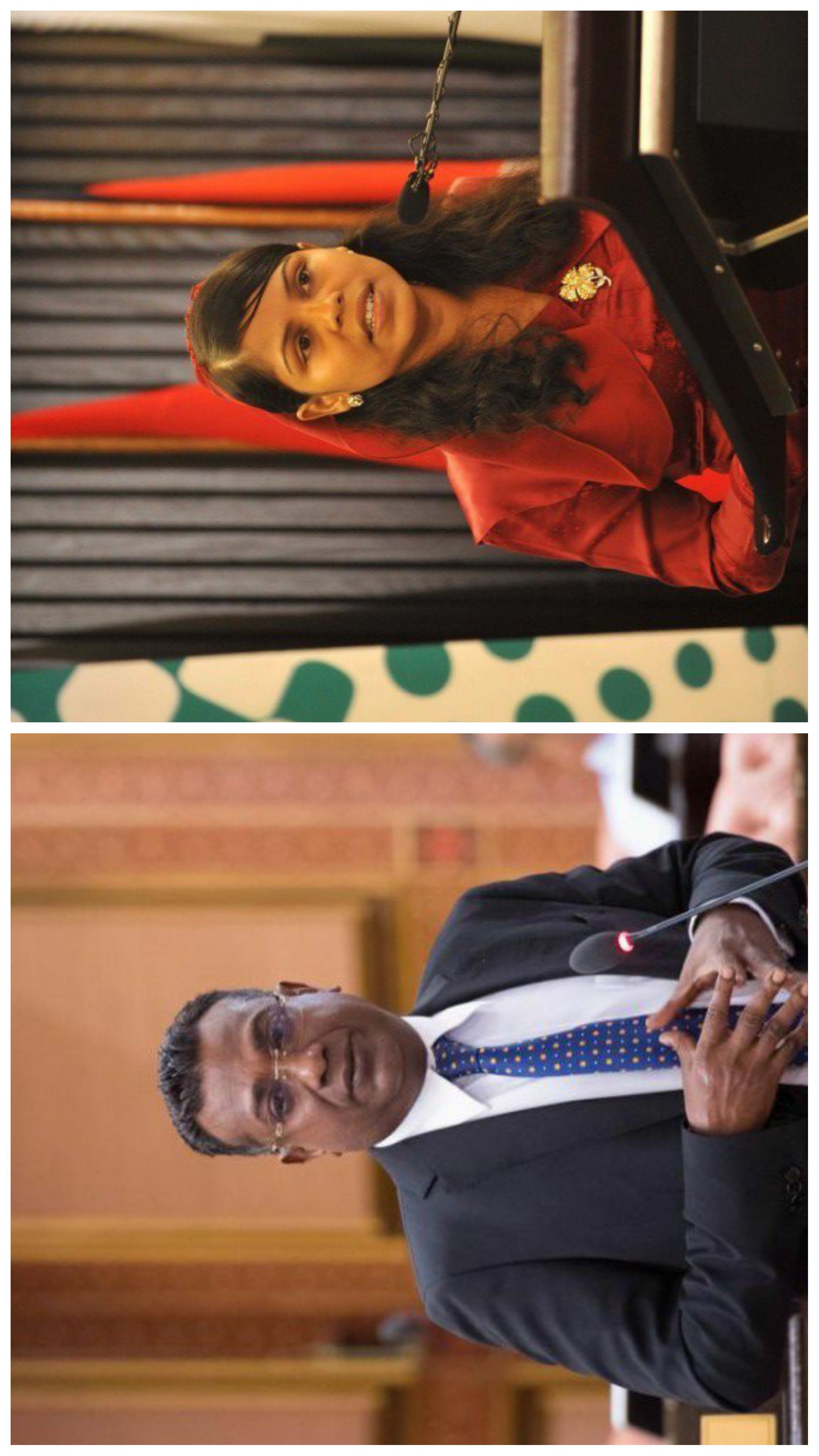 (Left to Right) Parliament member Abdulla Jabr and former Attorney General of the Maldives, Uz Fathimath Dhiyana Saeed.