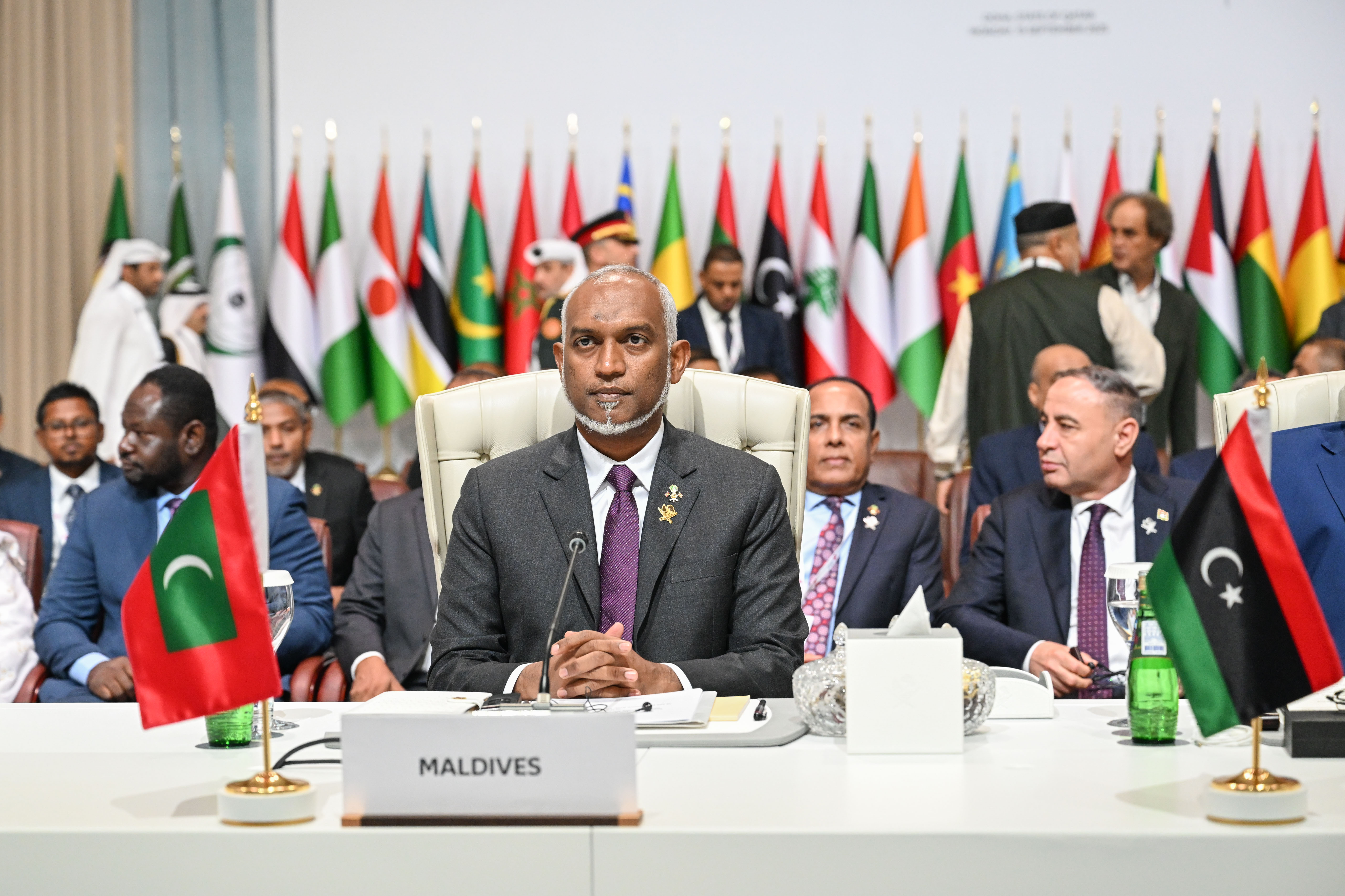 އިސްލާމީ އުންމަތުގެ ދިފާޢުގައި އިސްނަގާ ޤައުމެއްގެގޮތުގައި ރާއްޖެ ދަމަހައްޓަން މަސައްކަތް ކުރާނަން: ރައީސް