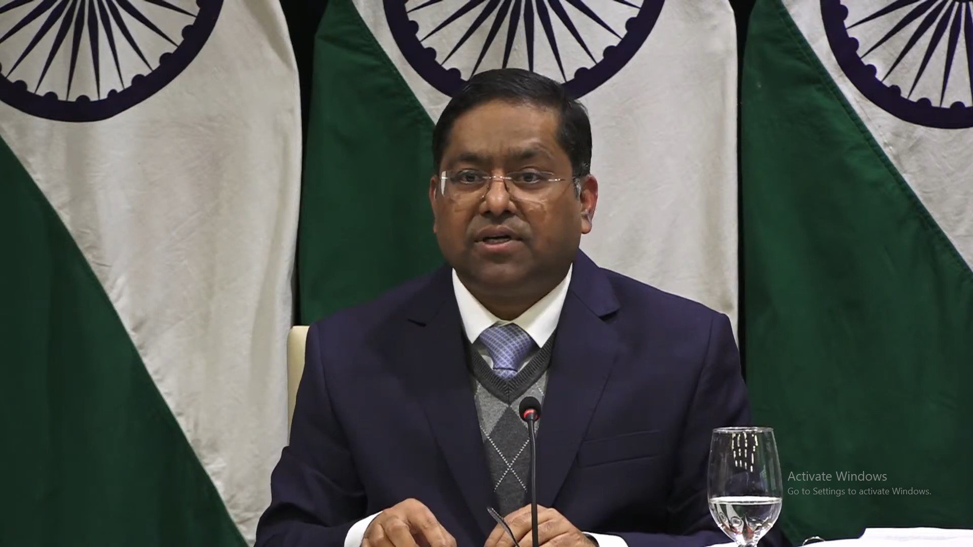 Indian Ministry of External Affairs spokesperson Randhir Jaiswal.