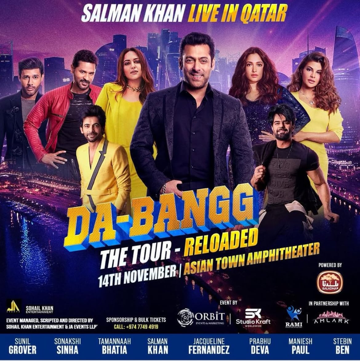 ސަލްމާންގެ "ދަ-ބަންގު ޓުއާ" ގެ ޝޯއެއް އަންނަ މަހު ގަތަރުގައި