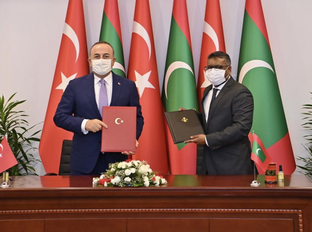 އިގްތިސާދާއި ތިމާވެށްޓާއި ދަނޑުވެރިކަމާއި ސަގާފަތާބެހޭ އެއްބަސްވުންތަކުގައި ރާއްޖެއާއި ތުރުކީން ސޮއިކޮށްފި