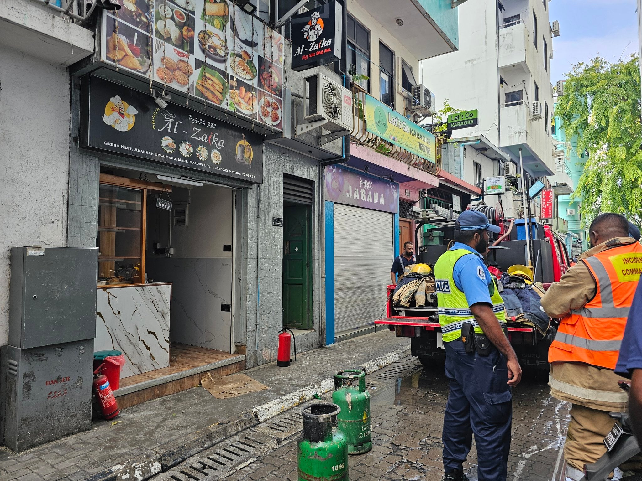 އަލްޒައިކާ ކެފޭގައި އަލިފާނުގެ ޙާދިސާއެއް ހިނގައިފި