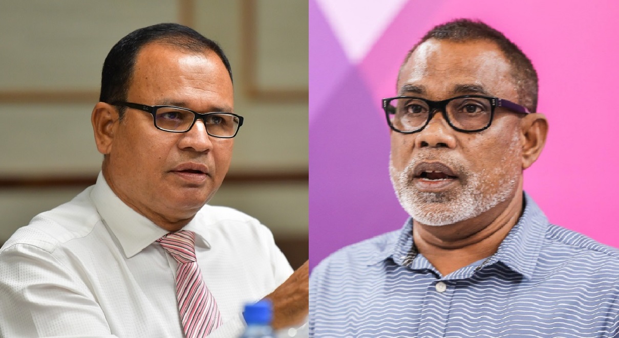 ޕީއެންސީގެ ލީޑަރ އަބްދުއް ރަޙީމް ޢަބްދުﷲ (ކ) އާއި، ޕީއެންސީގެ ނައިބު ލީޑަރ އާދަމް ޝަރީފް ޢުމަރު