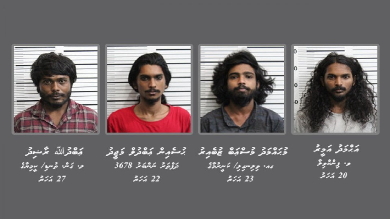 ރޫޓްގެ ފައިސާތައް ފޭރުނު މައްސަލާގައި ޙުކުމް އިއްވި މީހުން (ފޮޓޯ: ޕޮލިސް)