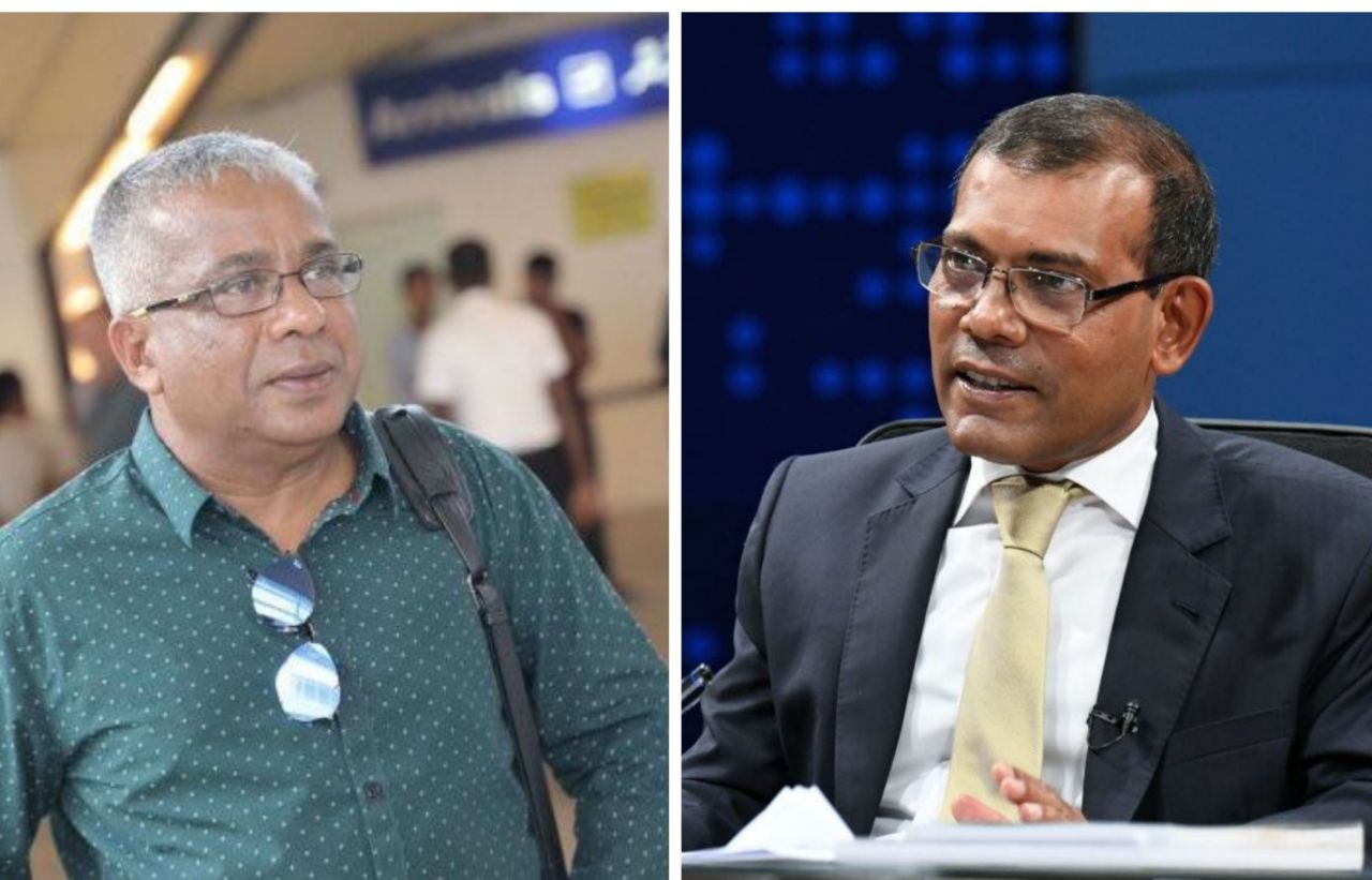 ރައީސް މުޙައްމަދު ނަޝީދު (ކ) ސްޓޭޓް މިނިސްޓަރ އަކްރަމް ކަމާލުއްދީން (ވ