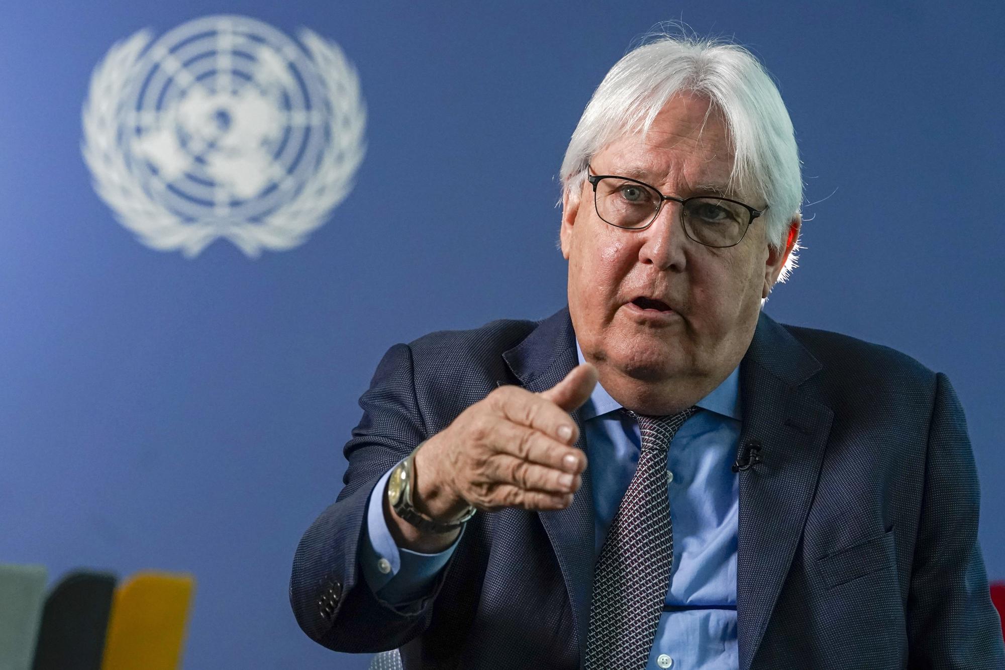 United Nations aid chief Martin Griffiths