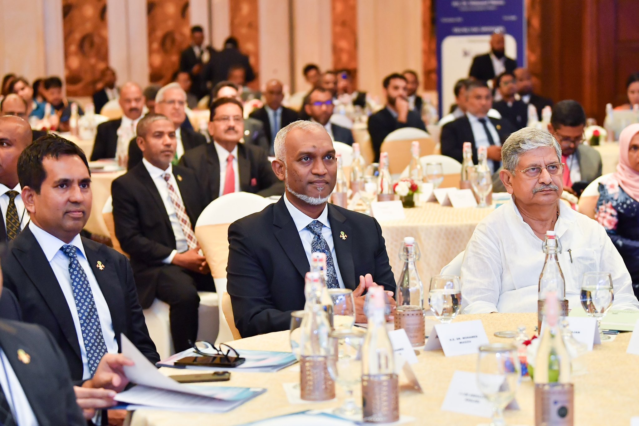 President His Excellency Dr. Muizzu  attended the India-Maldives Business Forum in New Delhi and delivered his keynote address.