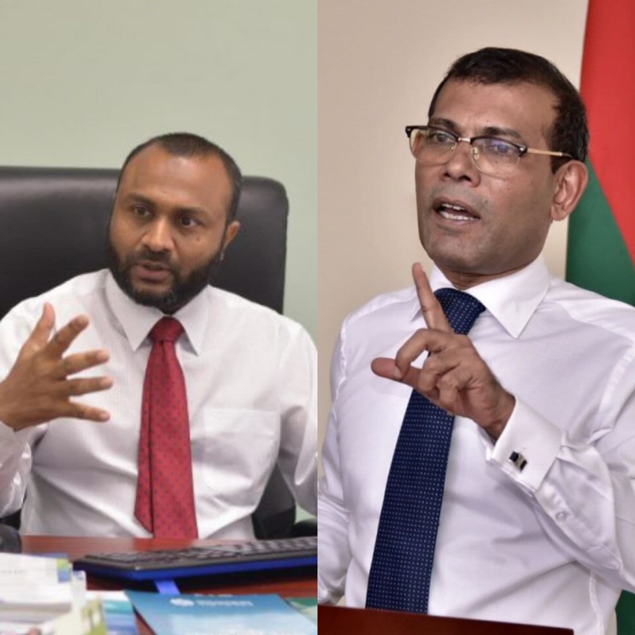 ޑރ. މުޙައްމަދު ޝަހީމާއި ރައީސް މުޙައްމަދު ނަޝީދު