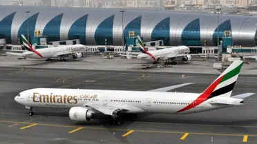 An Emirates plane taxis to a gate at Dubai International Airport at Dubai International Airport in Dubai, United Arab Emirates. (File photo: AP)