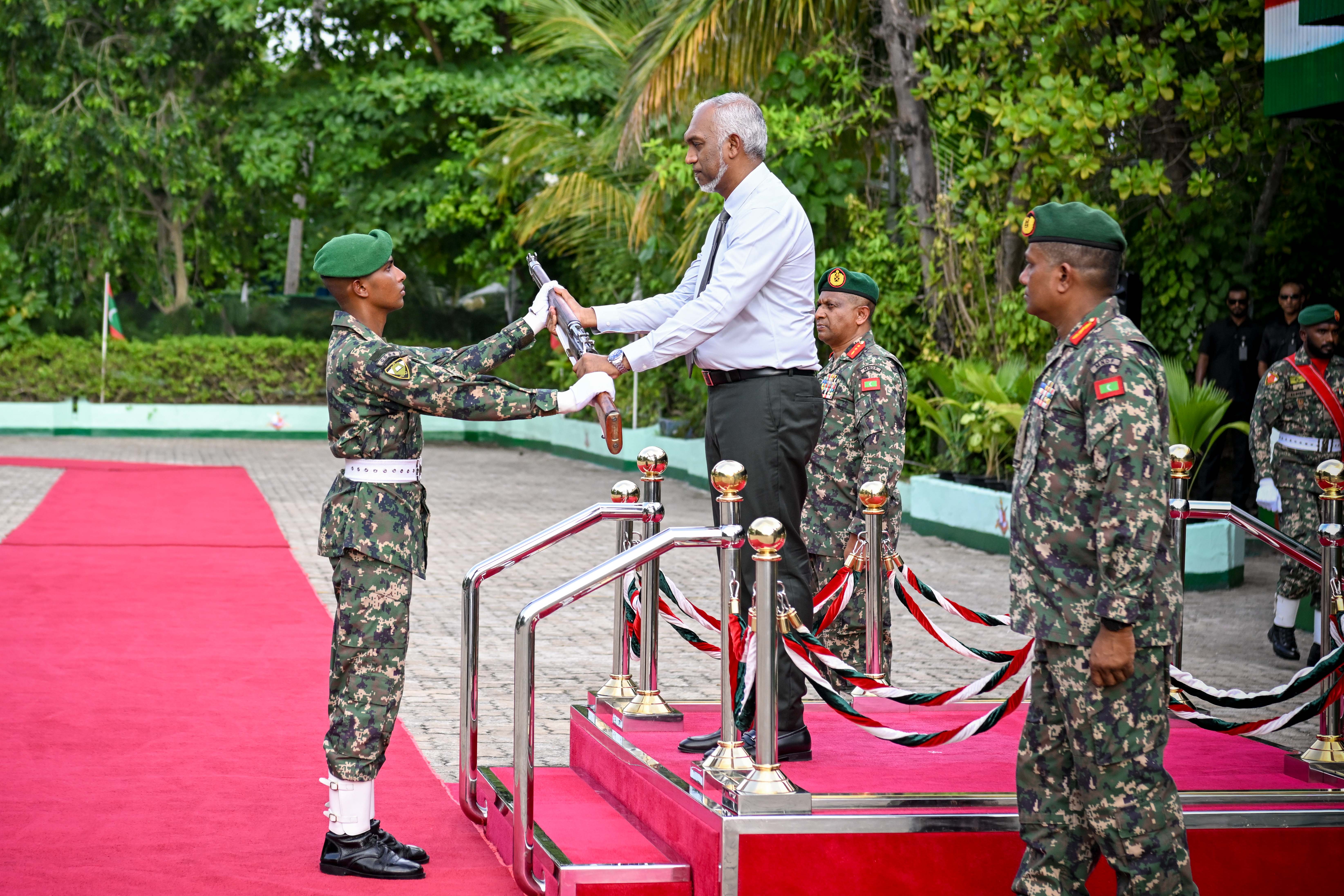 President officiates oath-taking and firearm presentation ceremony for the graduates of MNDF's 70th basic training course