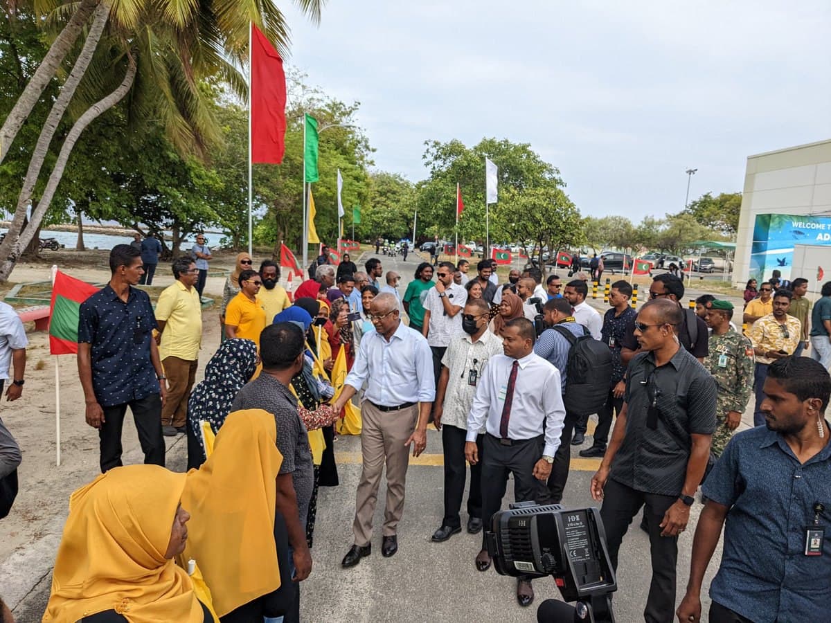 ރައީސް ޞާލިޙް އައްޑޫއަށް ވަޑައިގެންނެވުން--