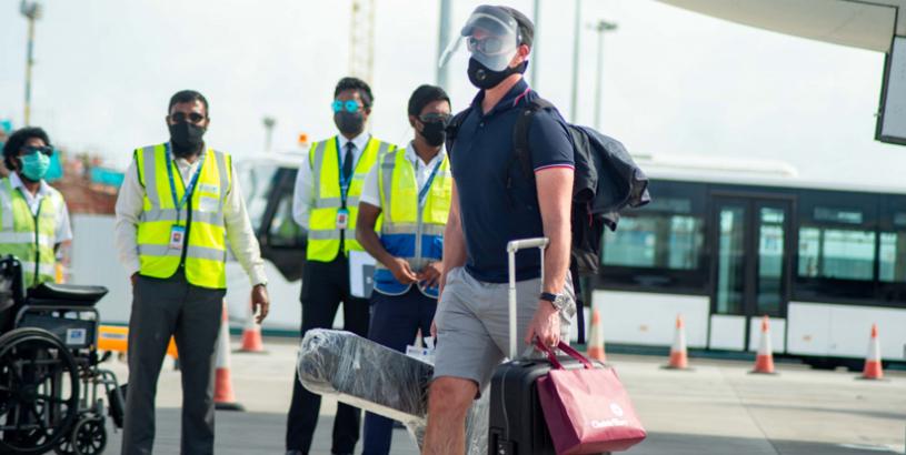 Tourist arrival in Maldives. Photo: Social Media.