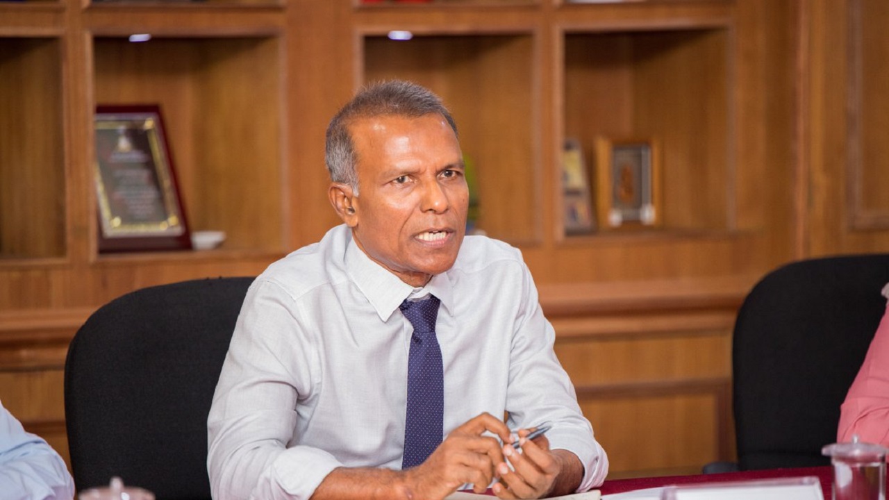 The Maldives National University's Chancellor, Dr. Hassan Hameed.