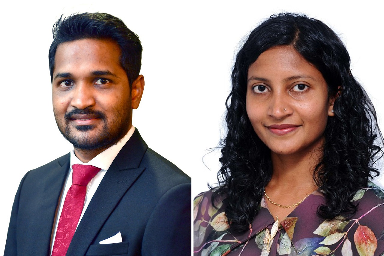 State Ministers Khadeeja Naseem and Ahmed Afzal Ibrahim.