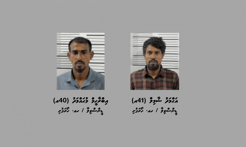 މަސްތުވާތަކެތީގެ މައްސަލައެއްގައި ހޯރަފުށިން ދެ މީހަކު ހައްޔަރުކޮށްފި