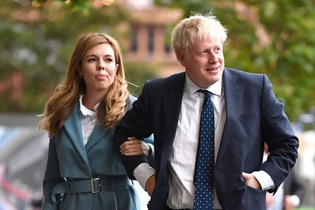 The United Kingdom Prime Minister Boris Johnson and his wife Carrie Johnson.