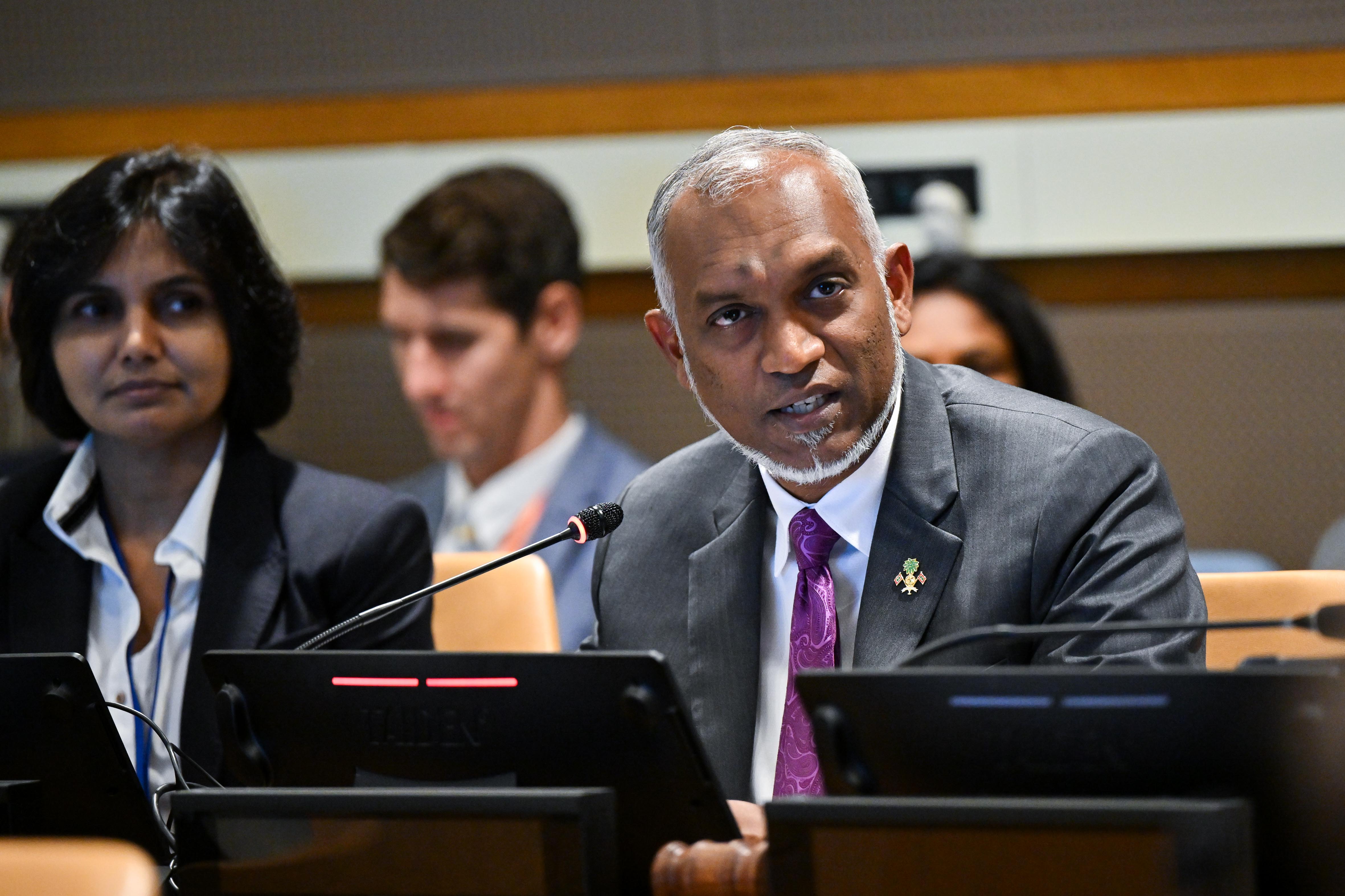 President Muizzu urges global action to end Gaza massacre at UN Summit