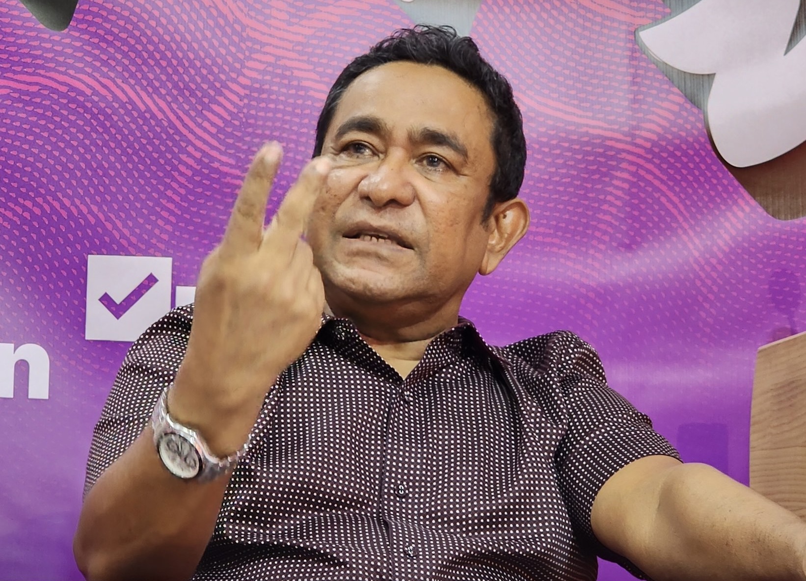 މިއުޅެނީ ރައީސްކަން ނުލިބިގެނެއްނޫން؛ ރާއްޖެ ހަލާކުވާއިރު ބަލަހައްޓައިގެން ނުހުރެވޭނެ: ރައީސް ޔާމީން