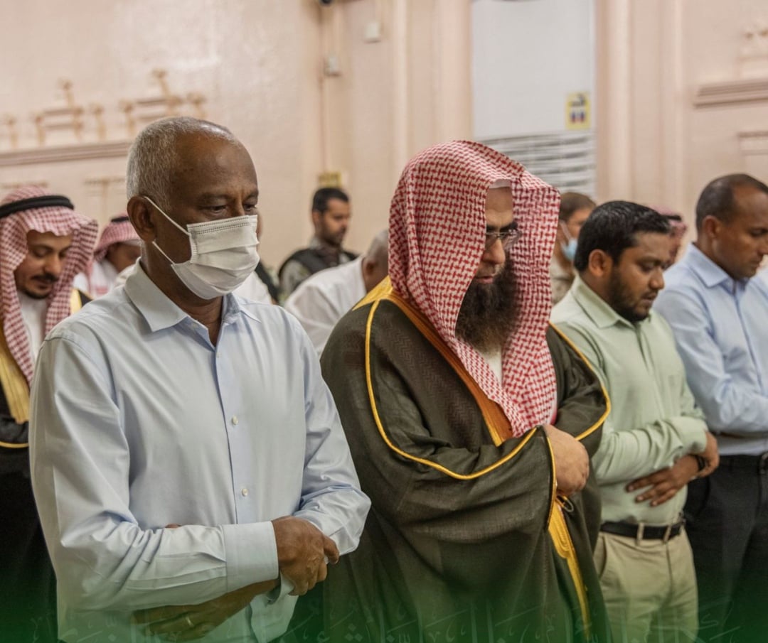 ރައީސް ސާލީހު މަސްޖިދުއްނަބަވީއަށް ޒިޔާރަތްކުރައްވައިފި