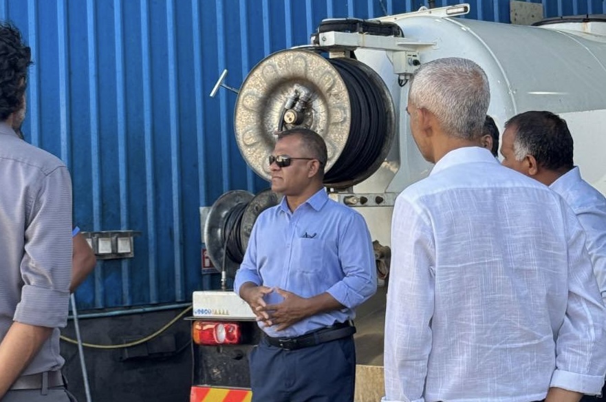 ހުޅުމާލޭގައި ތަރައްޤީކުރާ 10،000 ޓަނުގެ ފެން ރައްކާކުރާ ތާންގީތަކުގެ މަސައްކަތް ނިމިއްޖެ: މަތީން