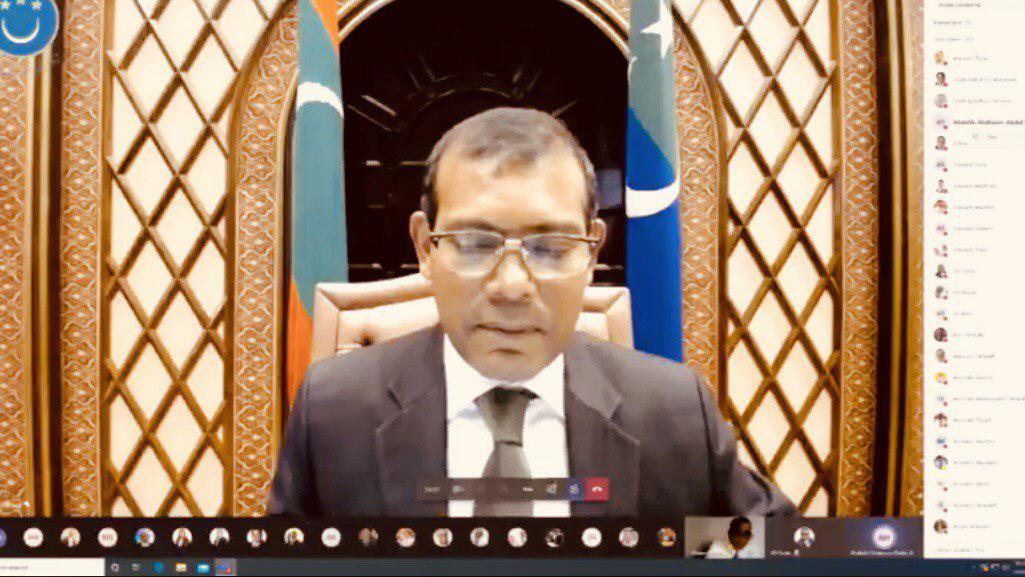 ރައްޔިތުންގެ މަޖިލީީހުގެ ރައީސް، ރައީސް މުޙައްމަދު ނަޝީދު- މަޖިލީހުގެ ޖަލްސާތައް މިހާރު ކުރިއަށް ގެންދަނީ އޮންލައިންކޮށް