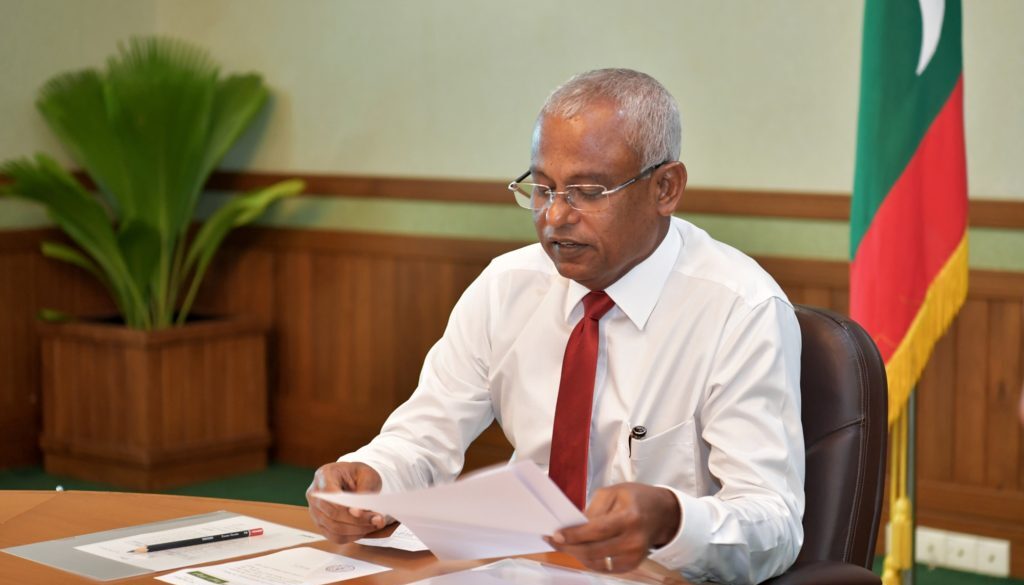 President Ibrahim Mohamed Solih.