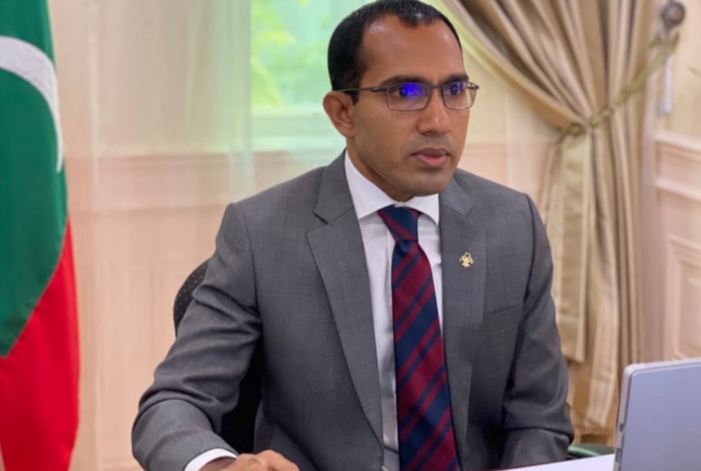 Former Minister of Communication, Science and Technology and current People’s National Front (PNF) lead activist, Mohamed Maleeh Jamal