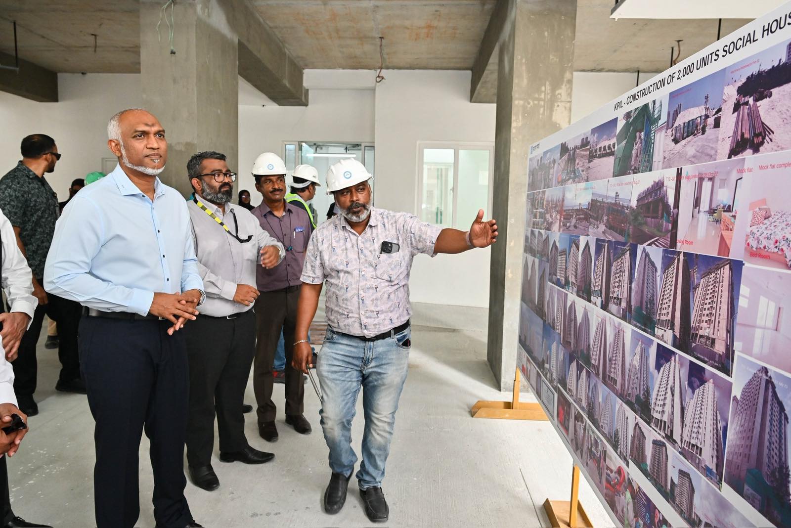 ހުޅުމާލޭގައި ތަރައްގީކުރާ 4000 ފްލެޓްގެ މަސައްކަތް ރައީސް ބައްލަވައިލައްވައިފި
