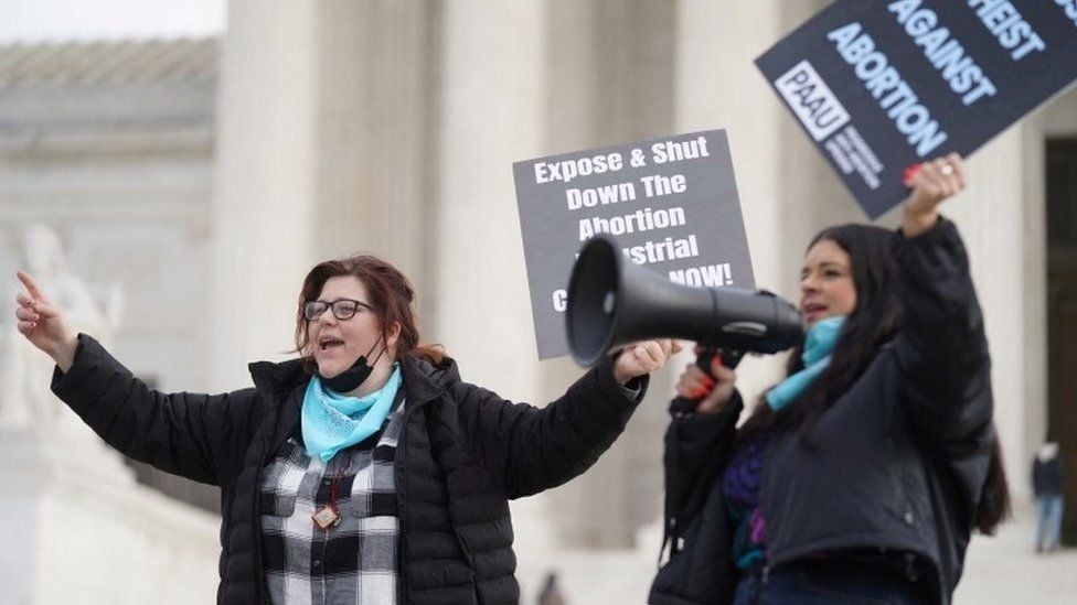 Lauren Handy, left, is a leader of the Progressive Anti-Abortion Uprising. (Photo: Reuters)